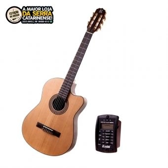 Violão Rozini Nylon Tampo Sólido Presença Brasil Flat Fosco Rx515at Elétrico