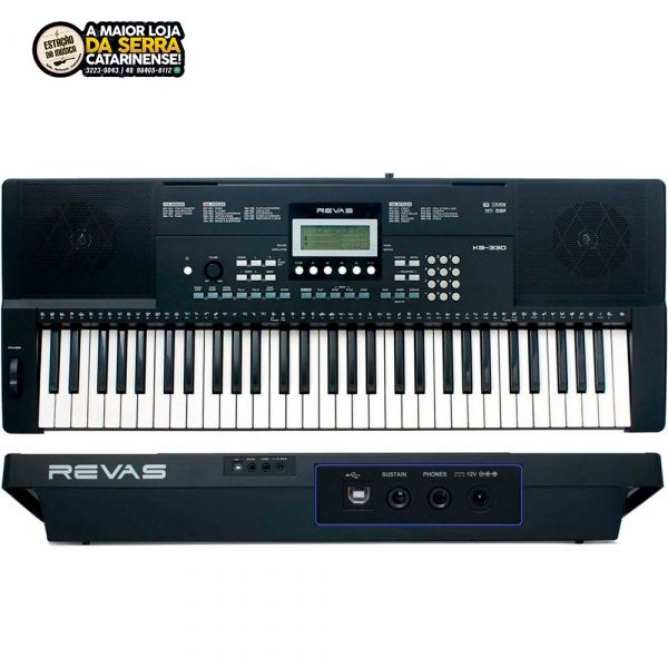 Teclado Roland Revas Arranjador 61 Teclas Kb-330 Com Fonte- Nota fiscal e Garantia