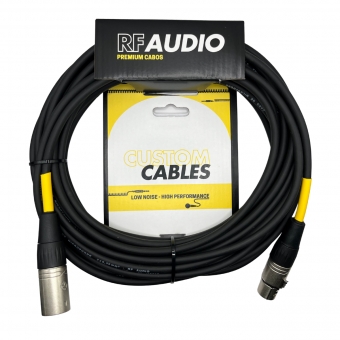 CABO RF AUDIO CANON BALANCEADO DE MICROFONE XLR M XLR F 10MT