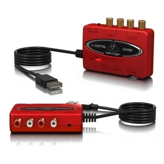 Interface de Áudio para Gravação Behringer UCA222 c USB