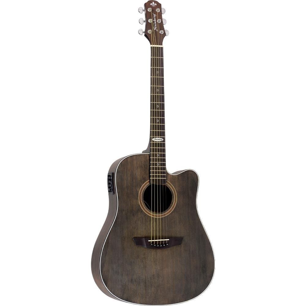 Violão Folk Strinberg SD200C TOS Elétrico Aço Tabaco