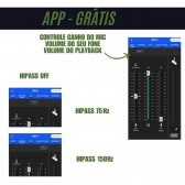 MICROFONE DYLAN DM-8 PODCAST CANTO XLR+USBC APP IOS+ANDROID