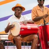 REBOLO PROFISSIONAL SAMBA MUSIC MADEIRA 50X12 PVC VERMELHO