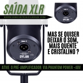 MICROFONE DYLAN DM-7 COM SUPORTE PODCAST BROADCASTER STUDIO