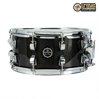 Caixa De Bateria Nagano Classic Beat 14x6,5cm Preto Metalico