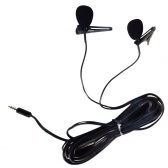 Microfone Lapela Duplo P3 New Live Entrevista Cabo Com 5mts