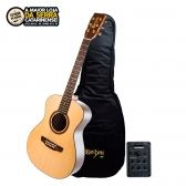Violão Rozini Aço Tampo Sólido Premium Mini Profissional Rx120atn FISHMAN
