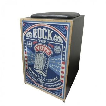 Cajón Eletrico com Assento Estofado Jaguar K2cor017 Cajon Rock