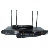 MICROFONE KADOSH S/FIO DUPLO UHF PARA RACK K522M