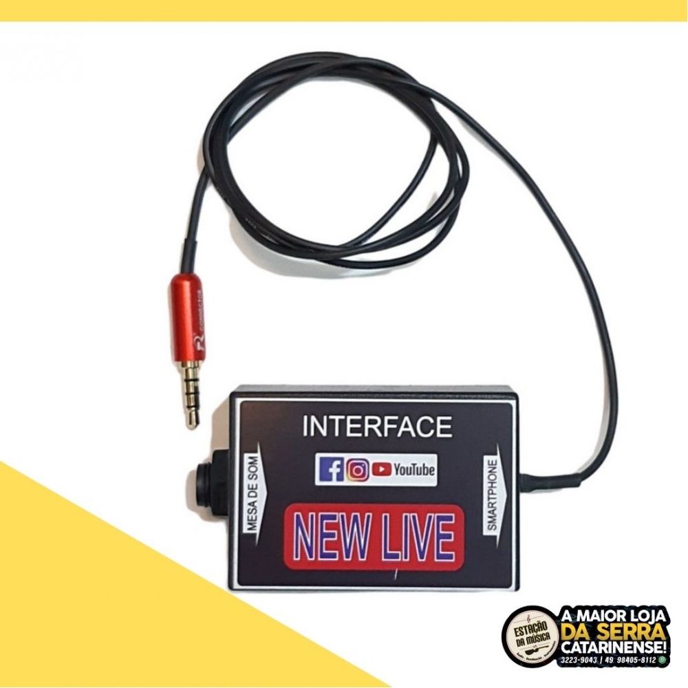 Interface New Live - Conector P3 P Celular