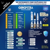 LIMPADOR ORKESTRA TOTAL CLEANER LIMPA SECO 120 ML PERCUSSION