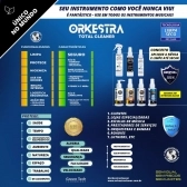 LIMPADOR ORKESTRA TOTAL CLEANER LIMPA SECO 120 ML PERCUSSION