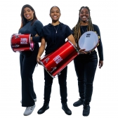 REBOLO PROFISSIONAL SAMBA MUSIC MADEIRA 50X12 PVC VERMELHO