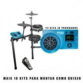 Bateria Eletrônica X Pro Ed4 Full Mesh Head Pads Dual Zone