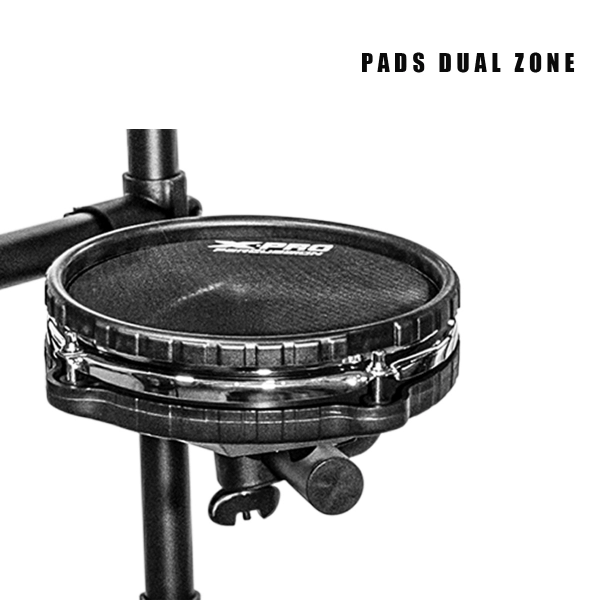 Bateria Eletrônica X Pro Ed4 Full Mesh Head Pads Dual Zone