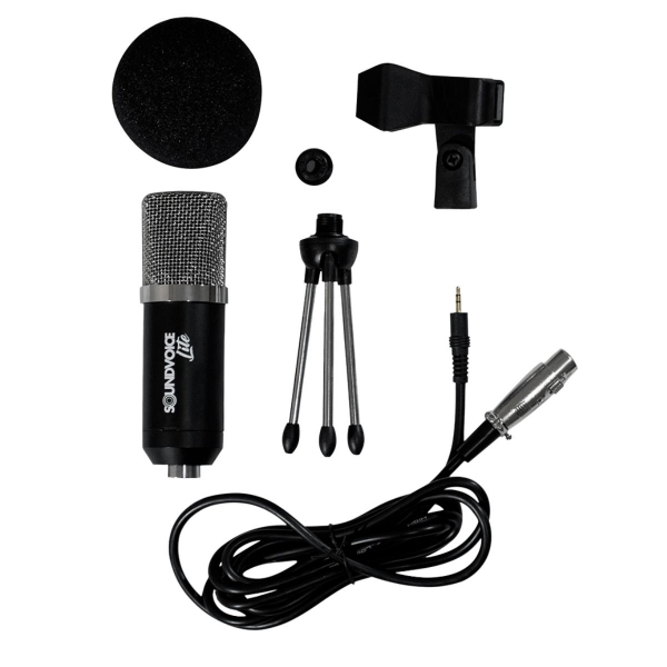 Kit Microfone Condensador Soundvoice Soundcasting Lite 800