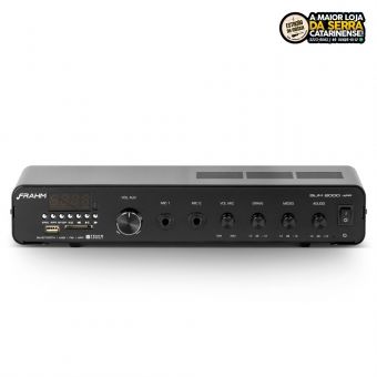 Amplificador De Potência Frahm Slim2000 APP G2 Bluetooth USB SD FM