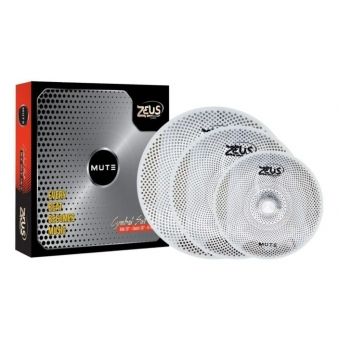 Kit De Pratos Zeus Mute Set C 14 16 20 + Bag C Nota Fiscal