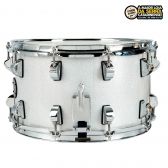 Caixa De Bateria Nagano Big Beat Gs 14X8 cm - Grey Sparkle + Pele 14 Remo Powerstroke 77 Colortone