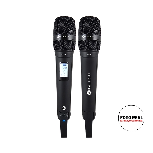 MICROFONE KADOSH S/FIO DUPLO MODELO NOVO ATUALZADO K1201M