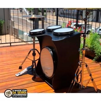 Tajon Bateria Jaguar Extreme Drum Box Bumbo 16 caixa 8 tom 8 tom 10 Preto