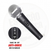 KIT 3 MICROFONES COM FIO DINAMICO DM580XLR SMD-100 PRO DYLAN