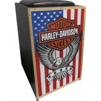 Cajón Eletrico com Assento Estofado Jaguar K2cor008 cajon Harley Davidson