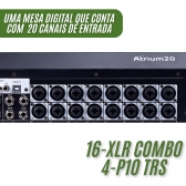 MESA DIGITAL 20 CANAIS 10 SAÍDAS MULTIPISTA DUONN ATRIUM20
