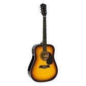 VIOLÃO ELÉTRICO MICHAEL FOLK VMF360 SB ? CORDAS DE AÇO ? SUNBURST