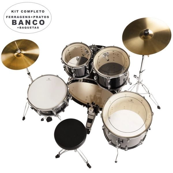 BATERIA MICHAEL TRINITY DMT322- MMH BUMBO 22 PRATOS E BANCO