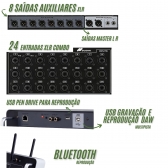 MESA DE SOM DIGITAL 24 CANAIS RACK DUONN AXIOS 24 MULTIPISTA