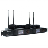 MICROFONE KADOSH S/FIO DUPLO UHF PARA RACK K522M