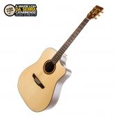 Violão Rozini Aço Tampo Sólido Premium Folk Profissiona RX320ATN FISHMAN
