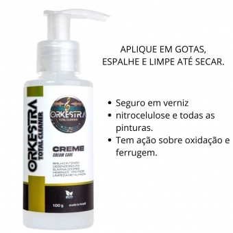 LIMPADOR ORKESTRA TOTAL CLEANER LIMPA SECO 120 Gramas CREME