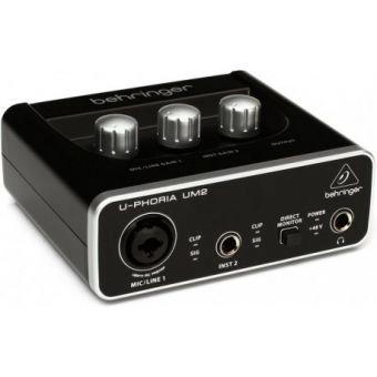 Interface De Áudio Usb U-PHORIA UM2 Behringer 48 Khz