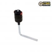 Extensor de prato Tama LCYE equipado com a borboleta Quick-Set-Mate Cymbal