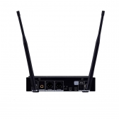 MICROFONE DYLAN SEM FIO UHF COM 200 CANAIS ACOMPANHA 2 BASTOES QS-5
