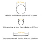 Kit com 50 uni Personalizadas do Termo retrátil P10 12,7mm