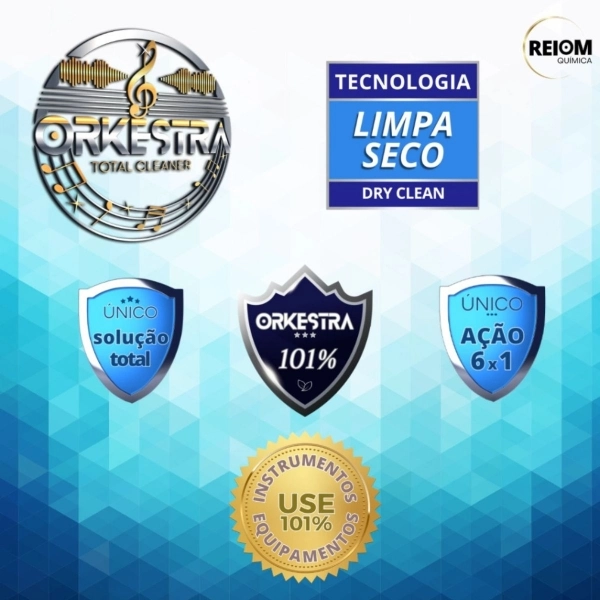 LIMPADOR ORKESTRA TOTAL CLEANER LIMPA SECO 120 ML PERCUSSION