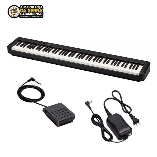 Piano Digital Casio CDPS100 88T C Fonte e Pedal Com Nota fiscal e Garantia