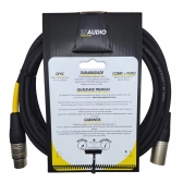 CABO RF AUDIO CANON BALANCEADO DE MICROFONE XLR M XLR F 7MT - AMARELO