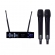 MICROFONE DYLAN SEM FIO UHF COM 200 CANAIS ACOMPANHA 2 BASTOES QS-5