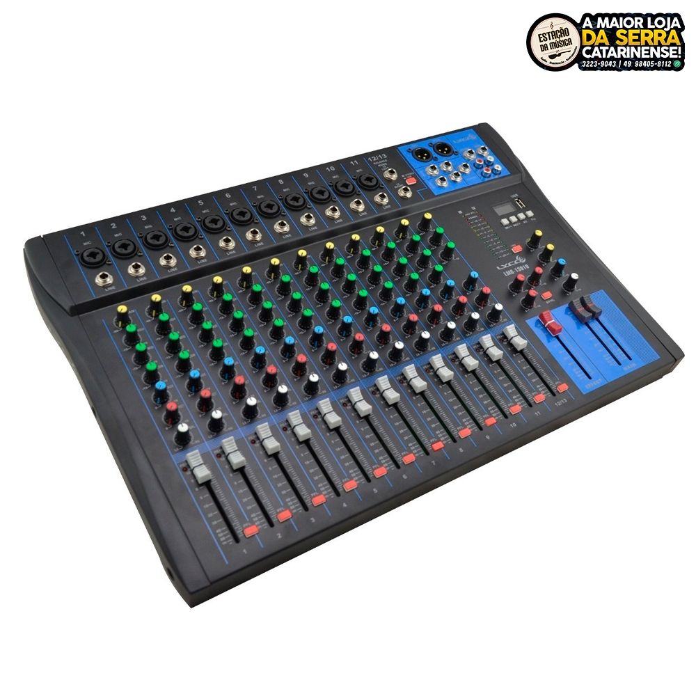 Mesa De Som 13 Canais Lyco Lmg 1301u Usb-Efeito LMG 1301u