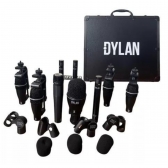KIT DE MICROFONE PARA BATERIA DYLAN DD-9 9 Peças COM HARD CASE