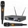 MICROFONE DYLAN SEM FIO DUPLO UHF COM 200 CANAIS  DYLAN D-8000S