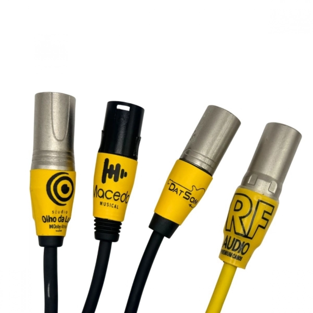 Kit com 50 uni Personalizadas do Termo retrátil XLR 20mm + 50 Transparente 22