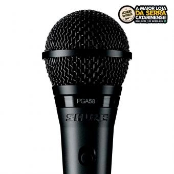 Microfone Shure Dinâmico Pga58 lc para vocal PGA-58 LC