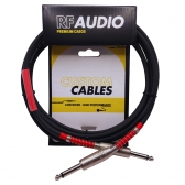 CABO RF AUDIO INSTRUMENTO P10/P10 VIOLAO GUITARRA BAIXO 7MT - Vermelho