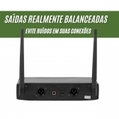 Microfone Profissional S/fio Duplo Multi Canal Lexsen Lm502m