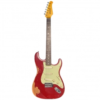 GUITARRA SEIZI RELIC STRATO SHINOBI CASE - RELIC FIESTA RED